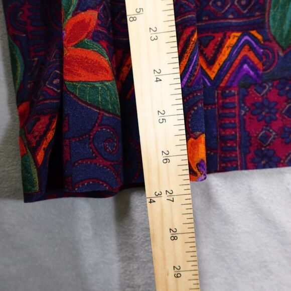 Bon Worth Skirt Petite Large Women Thanksgiving Fall Boho Peasant Cottage Floral - Picture 6 of 10